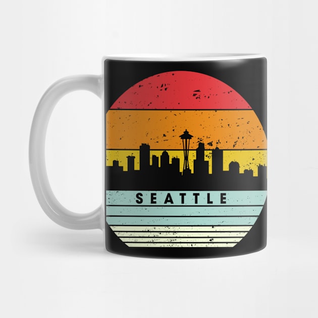 Seattle Shirt Vintage Seattle Souvenir USA Skyline by Nikkyta